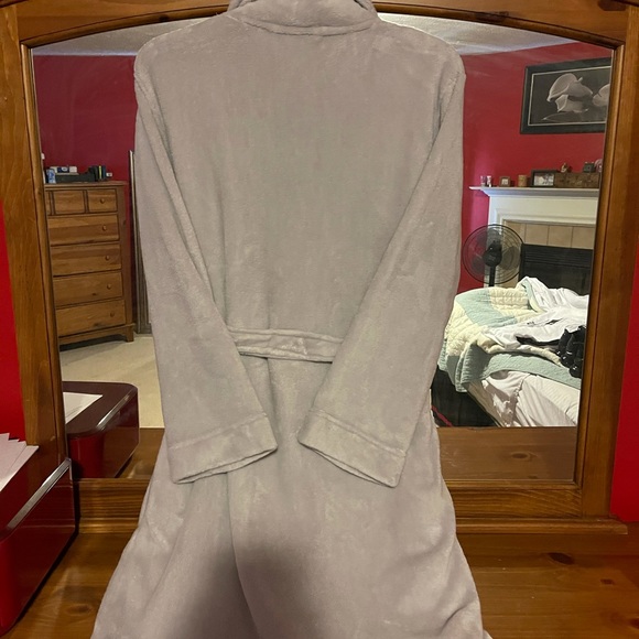 Calvin Klein long fleece grey robe🖤♥️ - Picture 3 of 8